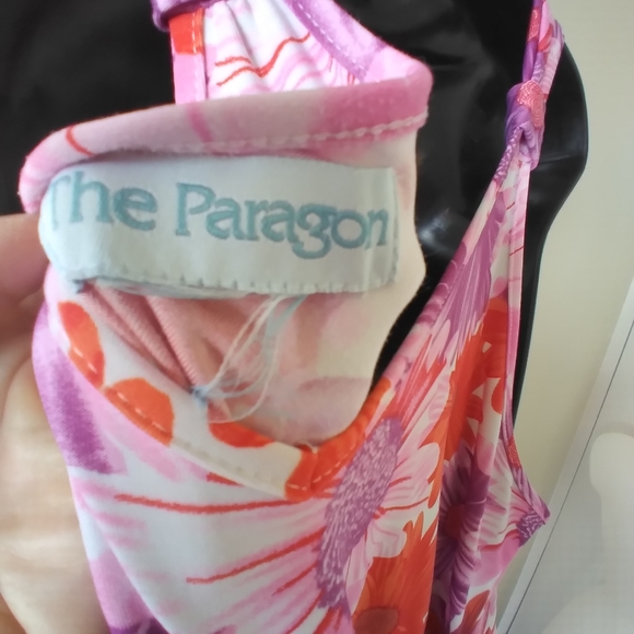 Fun Summer Dress! Floral print, V Neckline, Ties in the back, Midi Length. - Picture 8 of 8